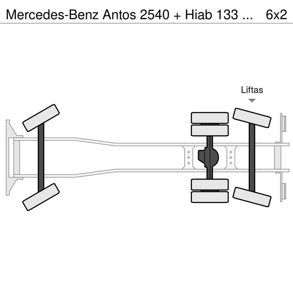 Mercedes-Benz Antos 2540 + Hiab 133 K Pro Hipro Grúas todo terreno