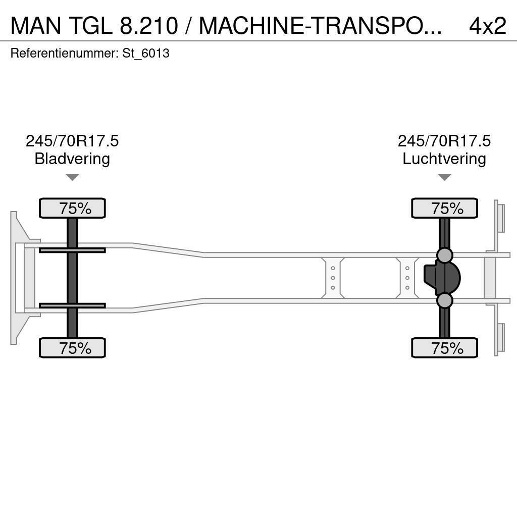 MAN TGL 8.210 / MACHINE-TRANSPORT / OPRIJ-WAGEN / AIRC Camiones portacoches