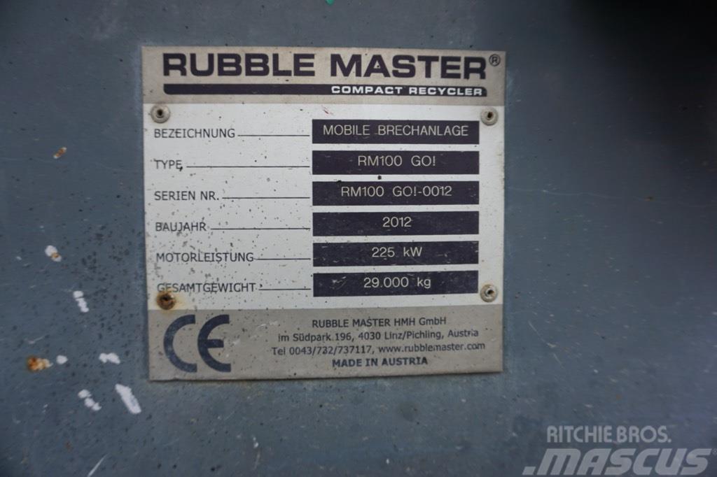 Rubble Master RM 100GO! Trituradoras móviles