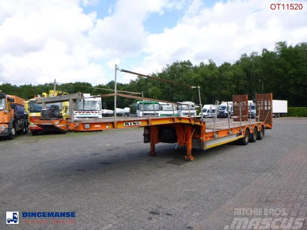 King 3-axle semi-lowbed trailer 44T + ramps Semirremolques de góndola rebajada