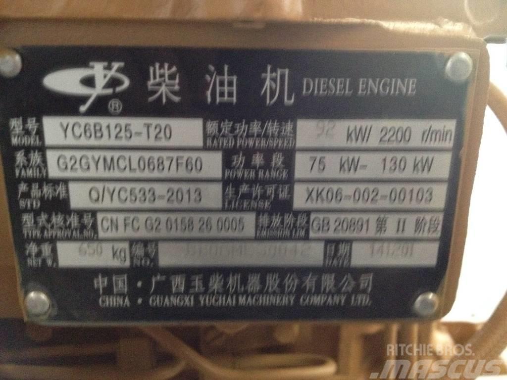 Yuchai YC6B125-T20 Motores