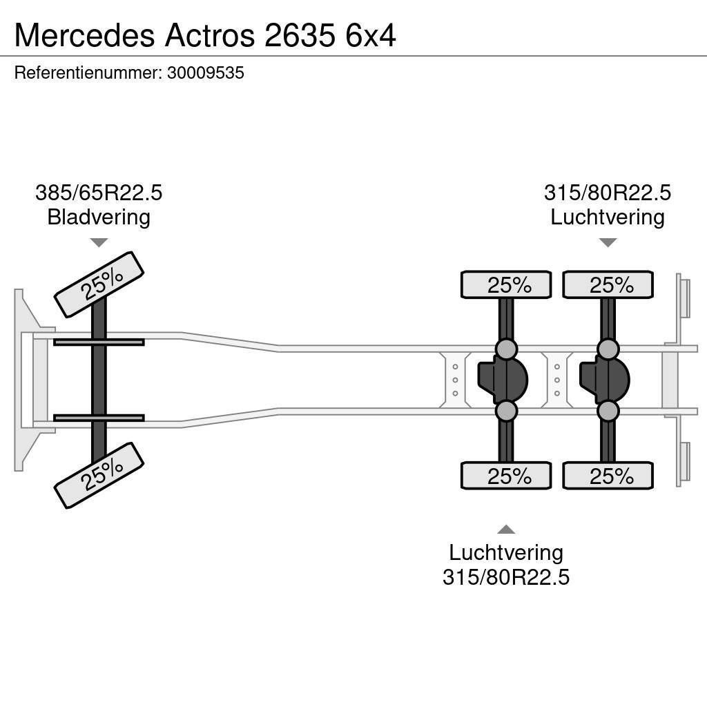 Mercedes-Benz Actros 2635 6x4 Camiones chasis