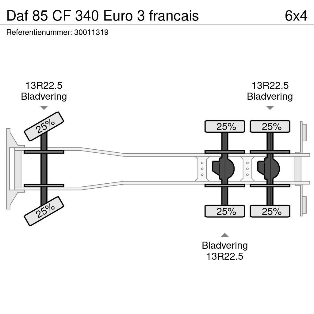 DAF 85 CF 340 Euro 3 francais Camiones plataforma