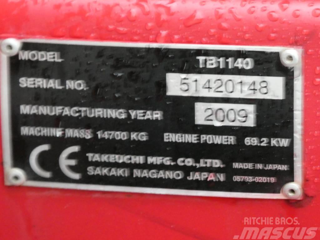 Takeuchi TB1140 + Palfinger PK 7501 + ENGCON Excavadoras de cadenas