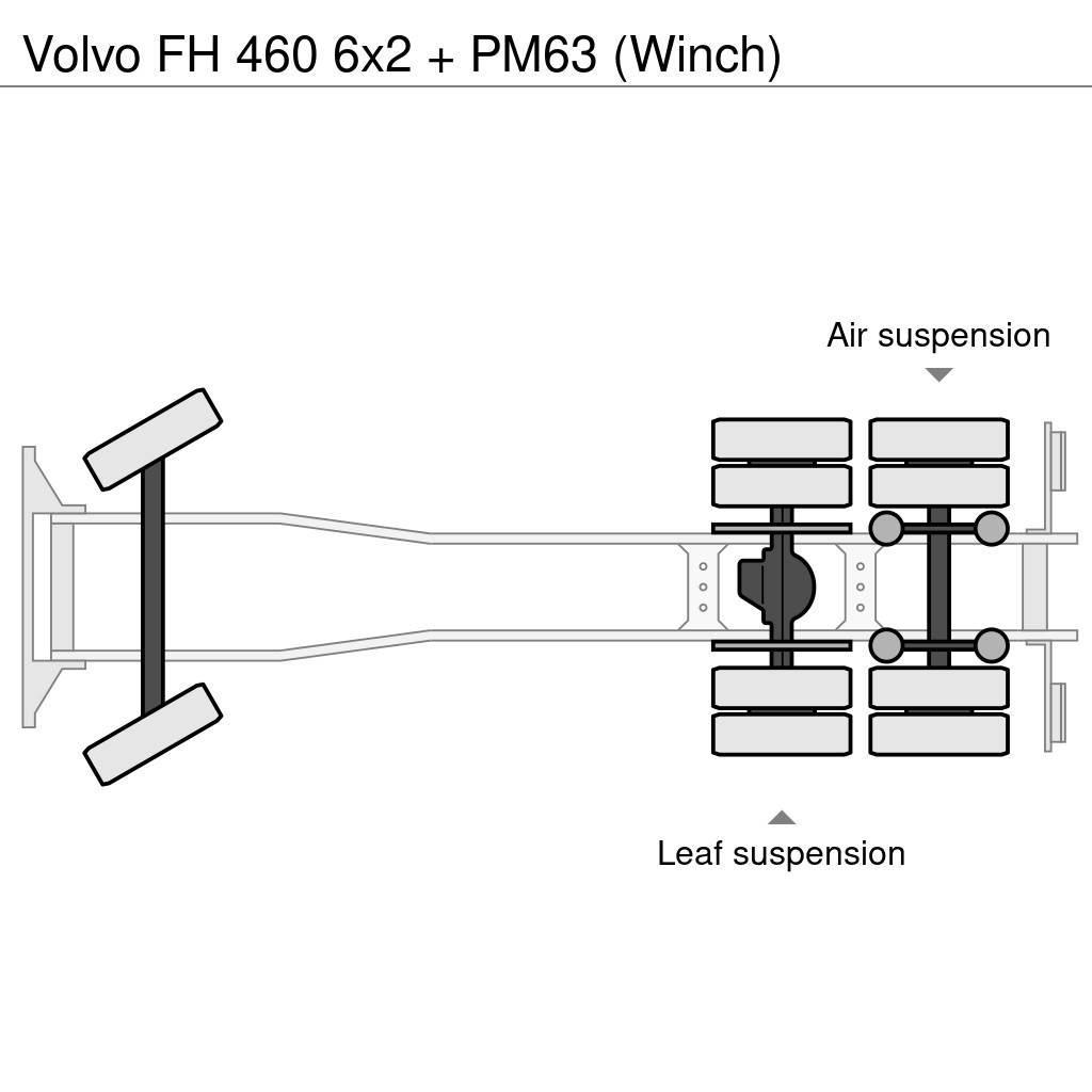 Volvo FH 460 6x2 + PM63 (Winch) Grúas todo terreno