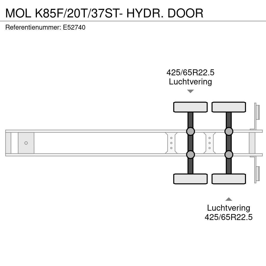 MOL K85F/20T/37ST- HYDR. DOOR Semirremolques bañera