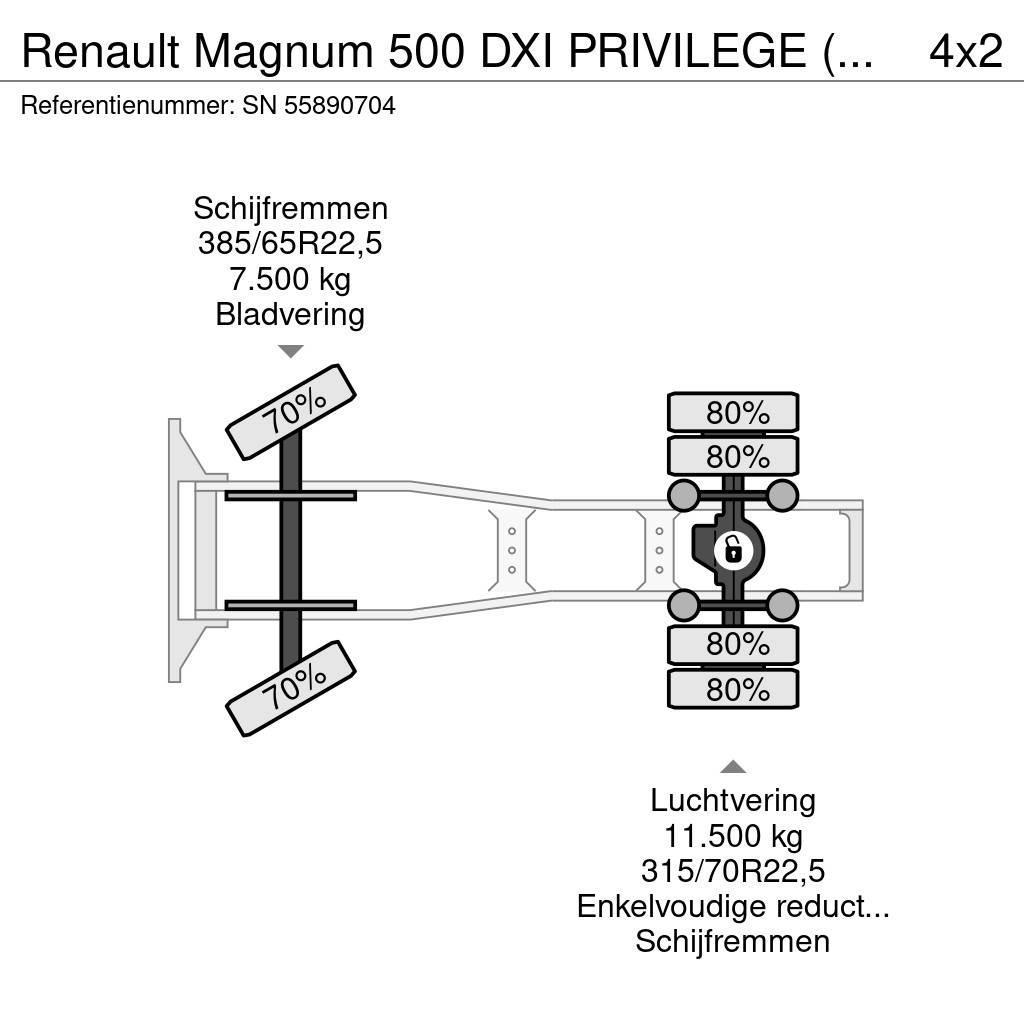 Renault Magnum 500 DXI PRIVILEGE (MANUAL GEARBOX / ZF-INTA Cabezas tractoras