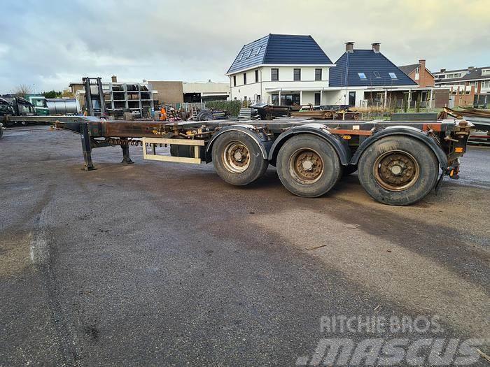 Nooteboom 3 AXLE CONTAINER CHASSIS ALL CONNECTIONS ROR DRUM Semirremolques portacontenedores