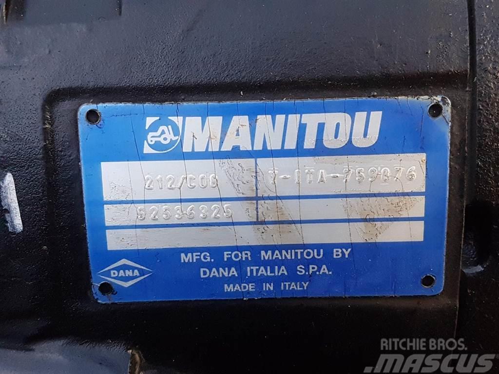 Manitou -Spicer Dana 212/C08-52536325-Axle/Achse/As Ejes