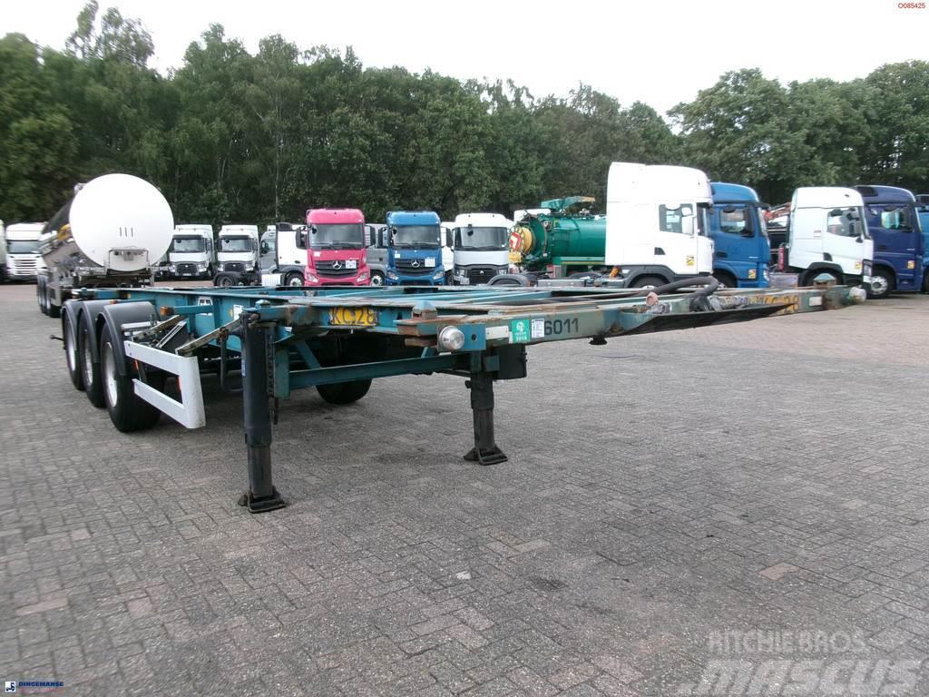 Van Hool 3-axle container chassis 20,30 ft. Semirremolques portacontenedores