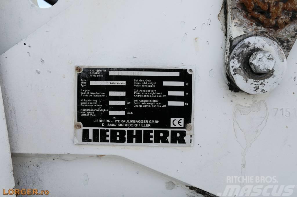 Liebherr A 316 Litronic Excavadoras de ruedas