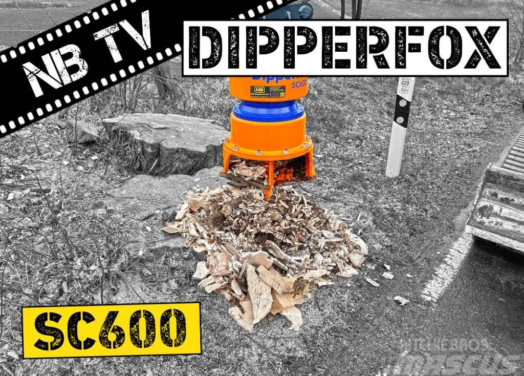 Dipperfox Baumstumpffräse SC600 -  60 Stümpfe pro Trituradoras de troncos