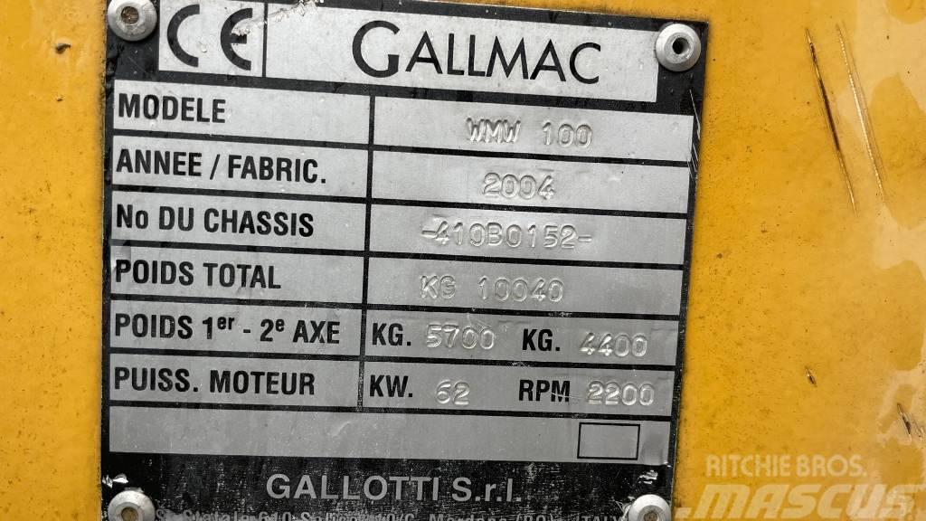 Gallmac WMW 100 Excavadoras de ruedas