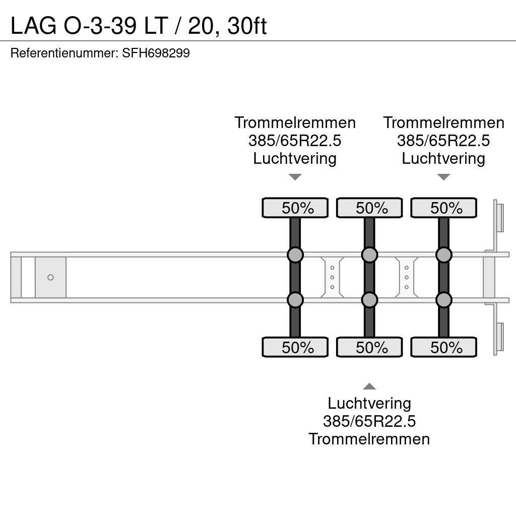 LAG O-3-39 LT / 20, 30ft Semirremolques portacontenedores