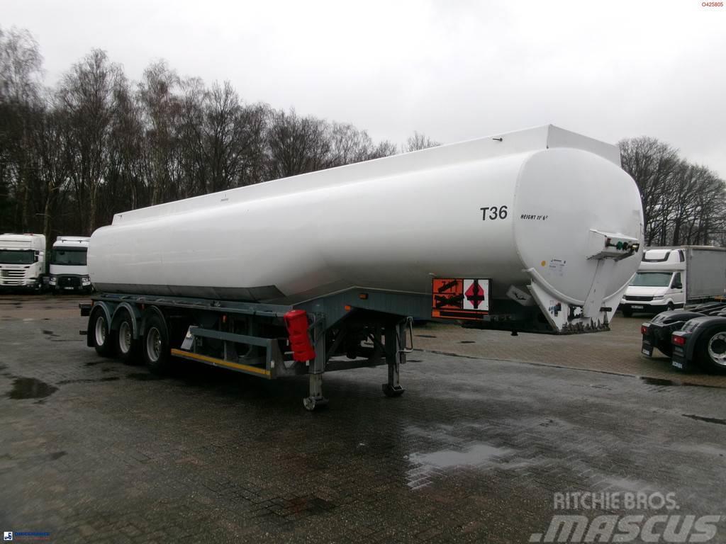  Crane Fruehauf Fuel tank alu 39 m3 / 1 comp + pump Semirremolques cisterna