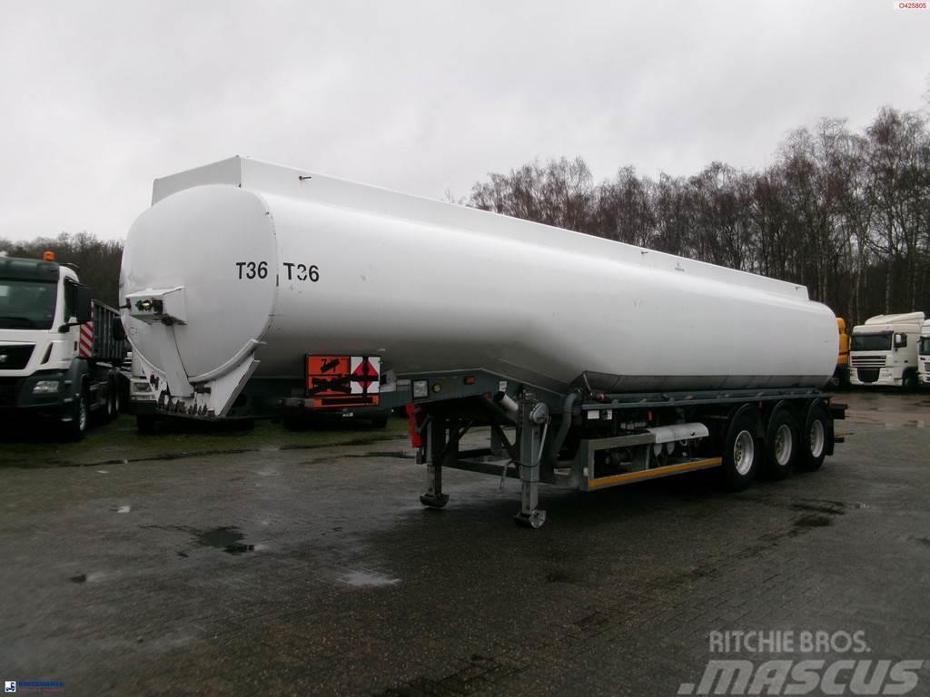  Crane Fruehauf Fuel tank alu 39 m3 / 1 comp + pump Semirremolques cisterna