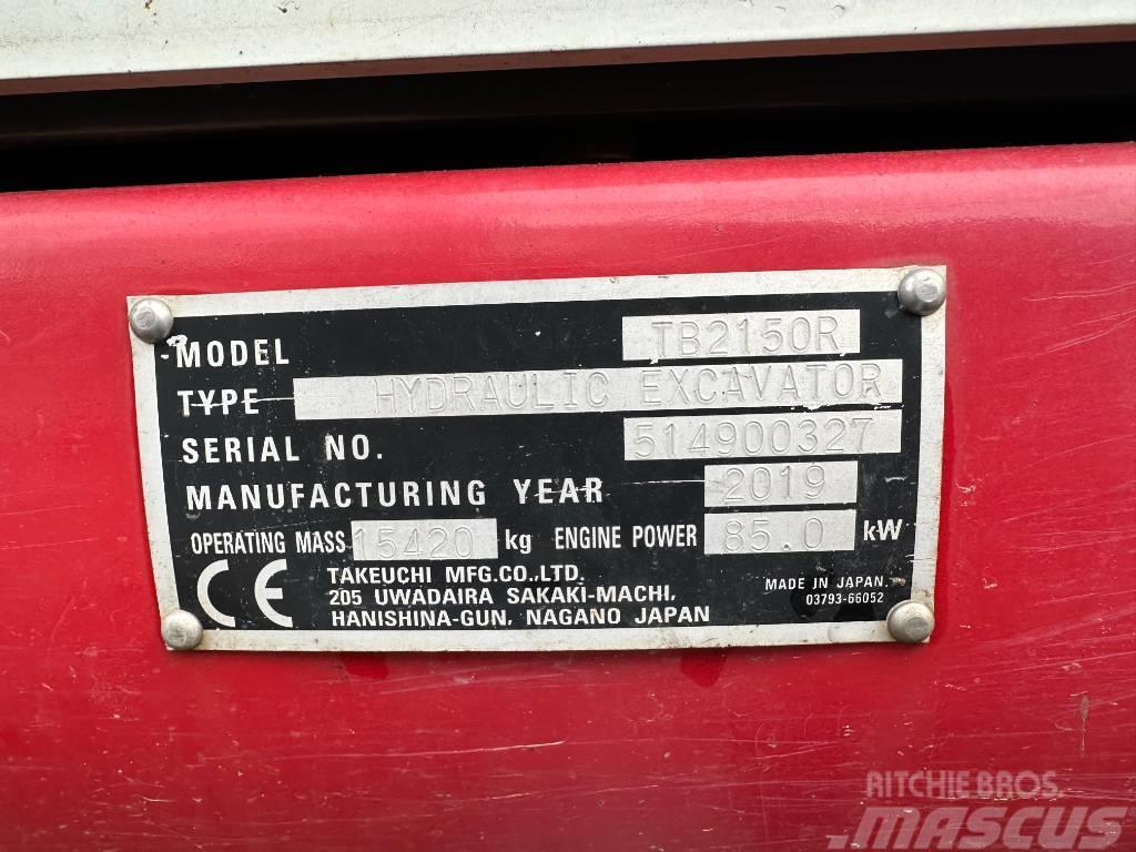 Takeuchi TB2150R Excavadoras de cadenas