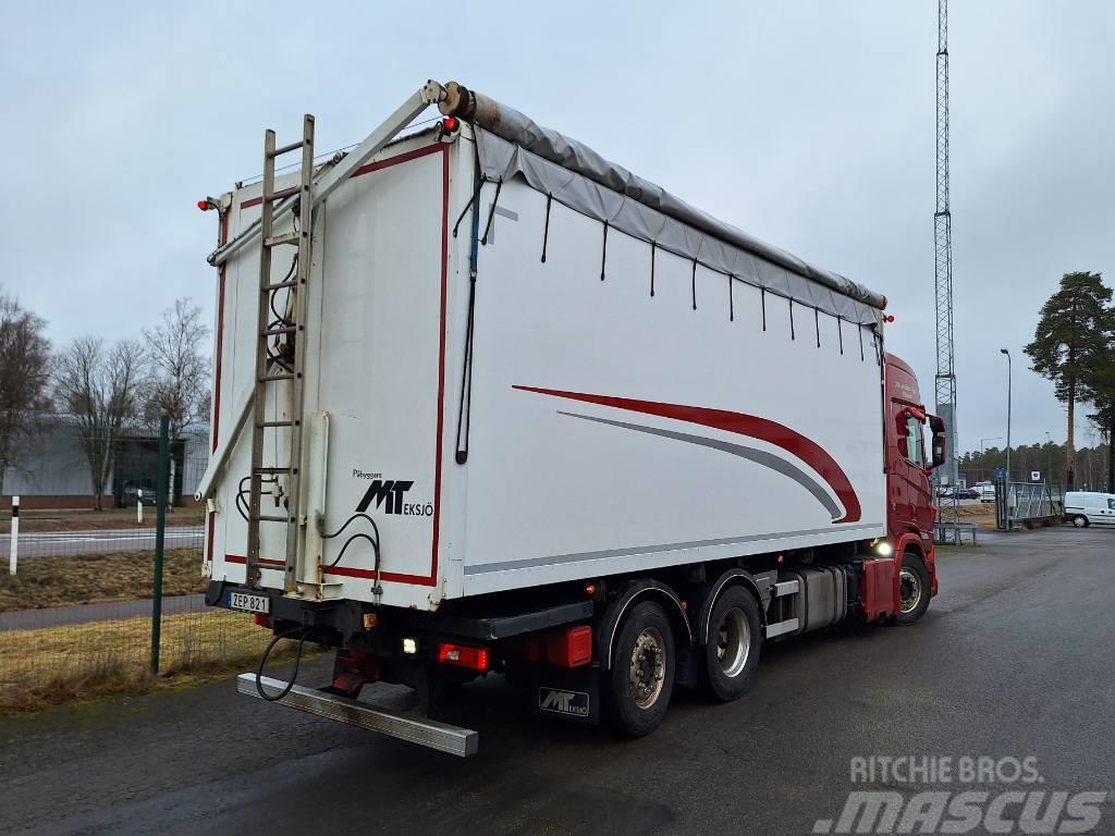 Scania R580 6x2 Flistipp Camiones volquete para virutas de madera