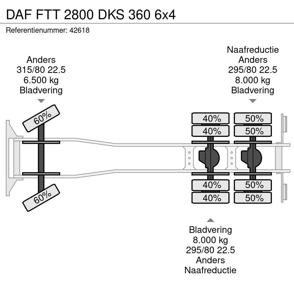 DAF FTT 2800 DKS 360 6x4 Grúas de vehículo