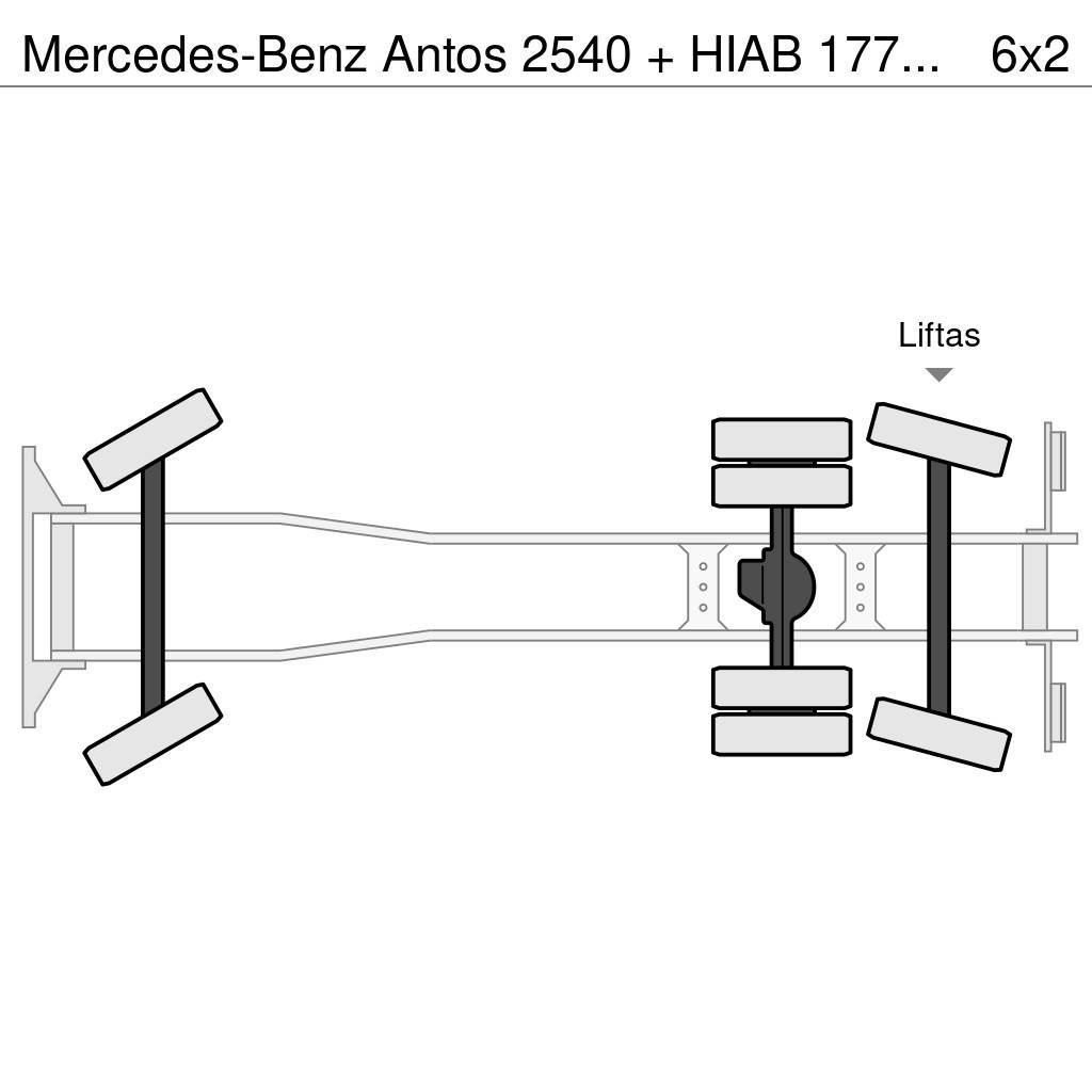 Mercedes-Benz Antos 2540 + HIAB 177K Pro/Hipro Grúas todo terreno