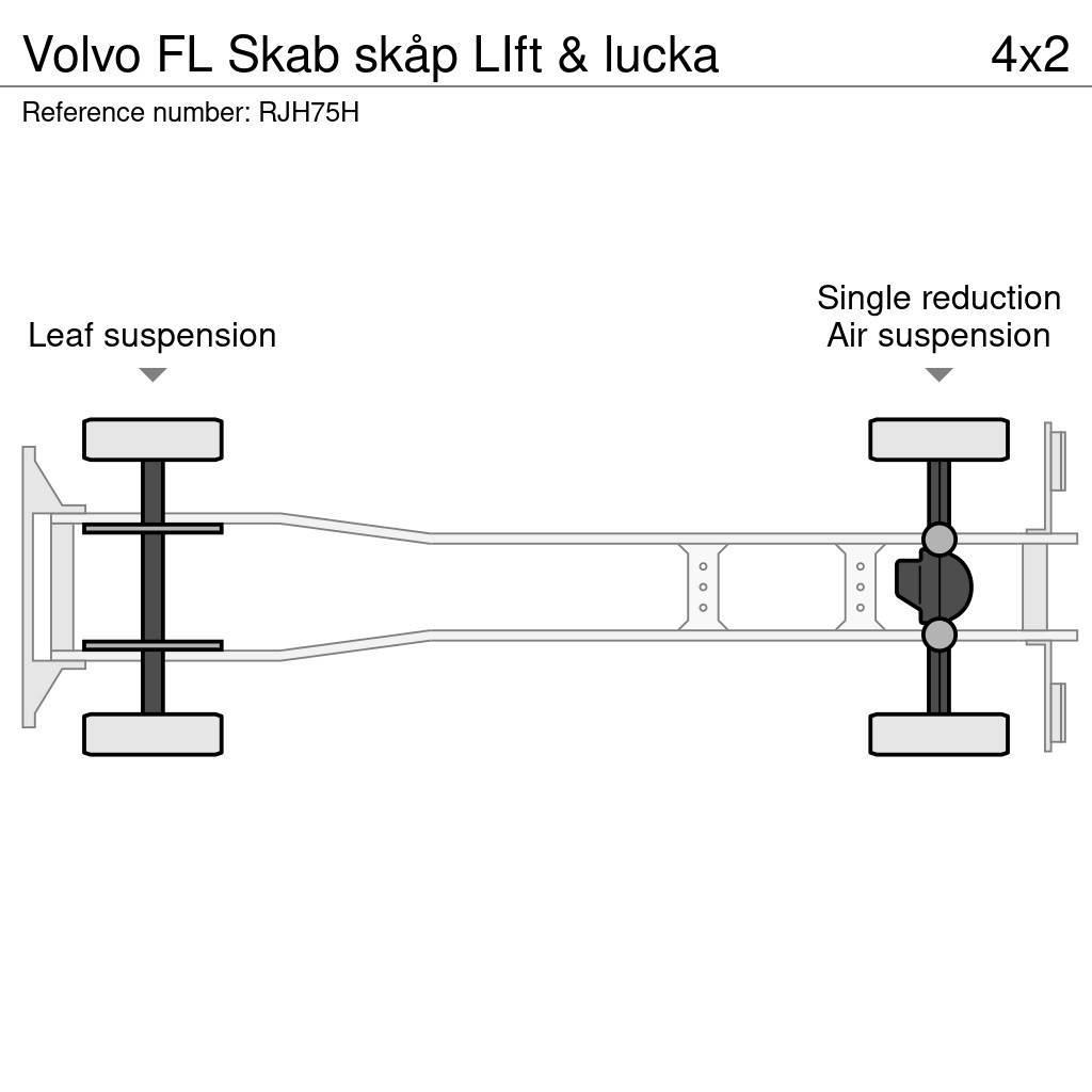 Volvo FL Skab skåp LIft & lucka Camiones caja cerrada