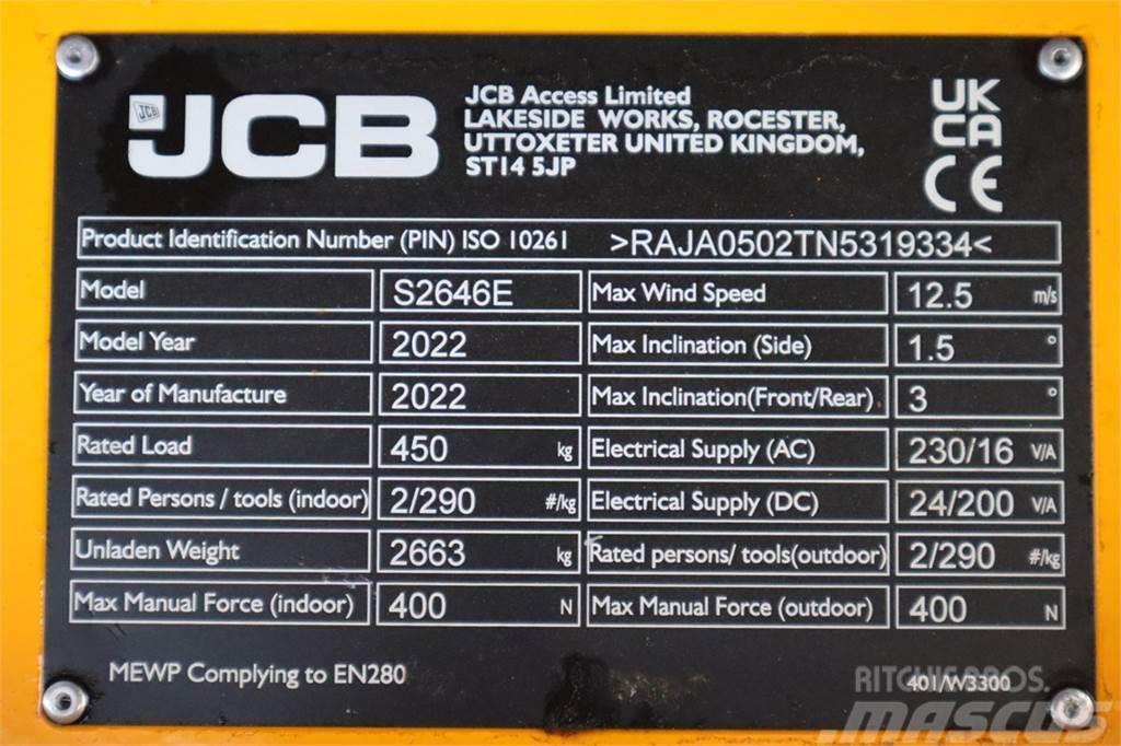 JCB S2646E Valid inspection, *Guarantee! New And Avail Plataformas tijera