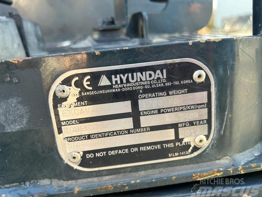 Hyundai R17Z-9A Mini excavadoras < 7t