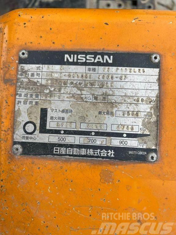 Nissan Duplex, 2.500KG, 4.926hrs!!, no charger 02ZP1B2L25 Carretillas de horquilla eléctrica