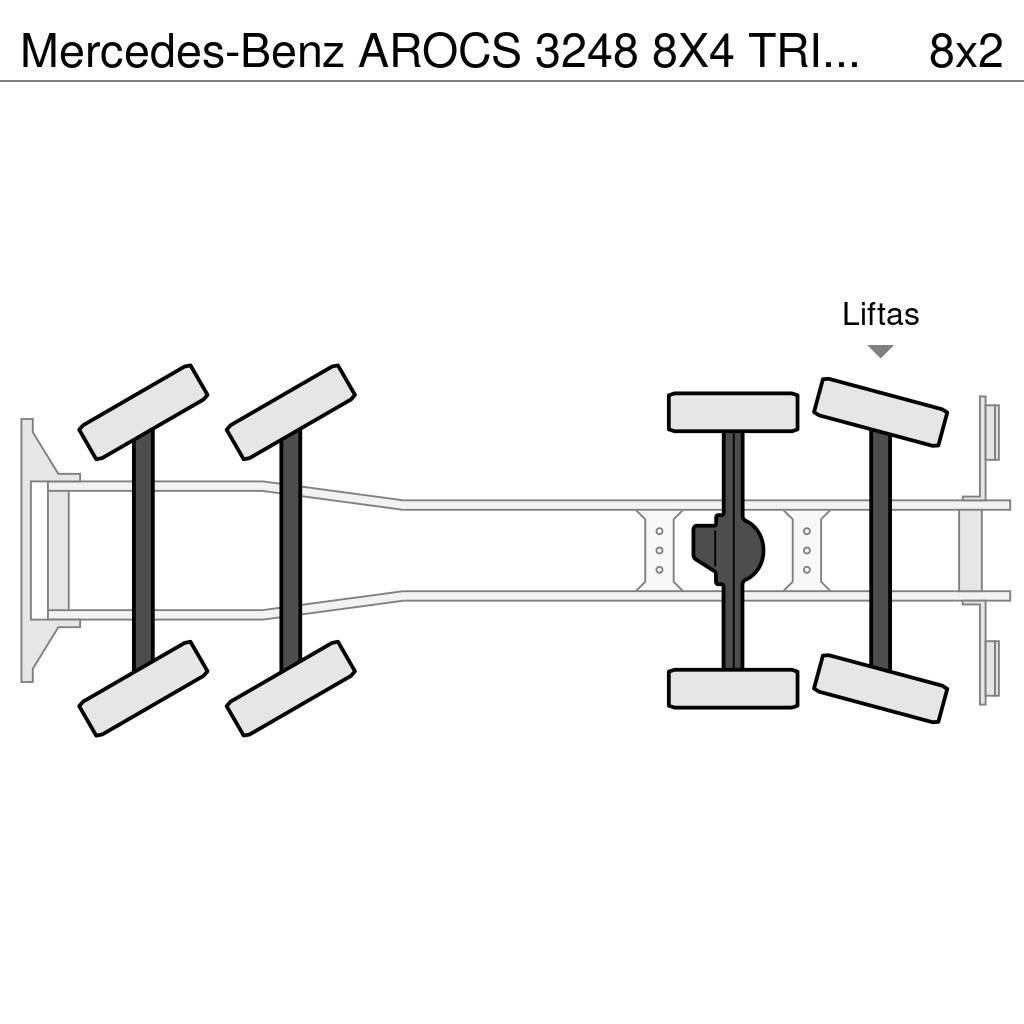 Mercedes-Benz AROCS 3248 8X4 TRIDEM HAAKSYSTEEM + FASSI F365RA K Camiones polibrazo