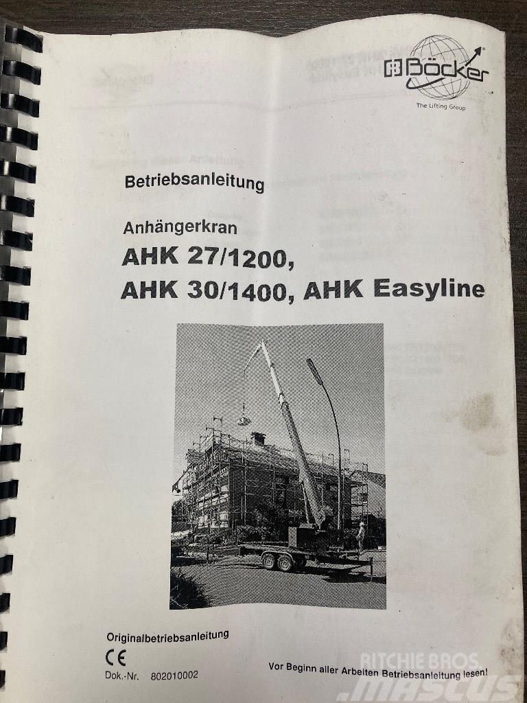 Bocker AHK 27/1200 Easyline Grúas todo terreno