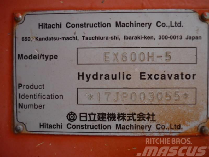 Hitachi EX 600 H-5 Excavadoras de cadenas