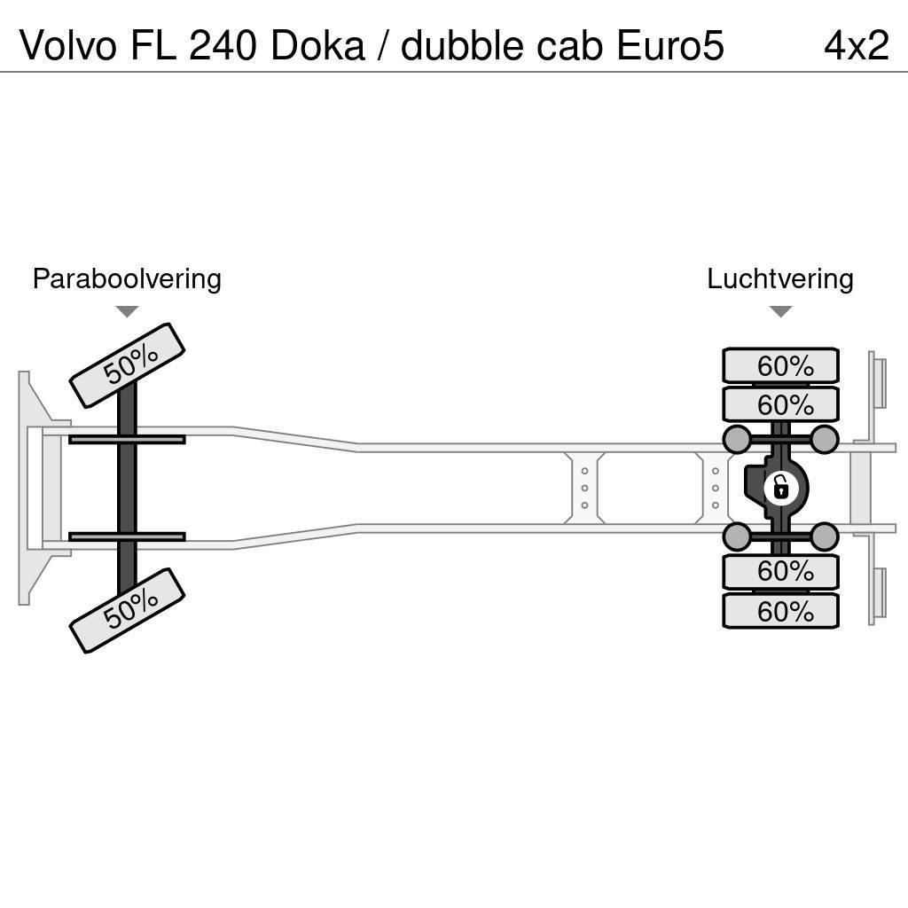 Volvo FL 240 Doka / dubble cab Euro5 Grúas de vehículo