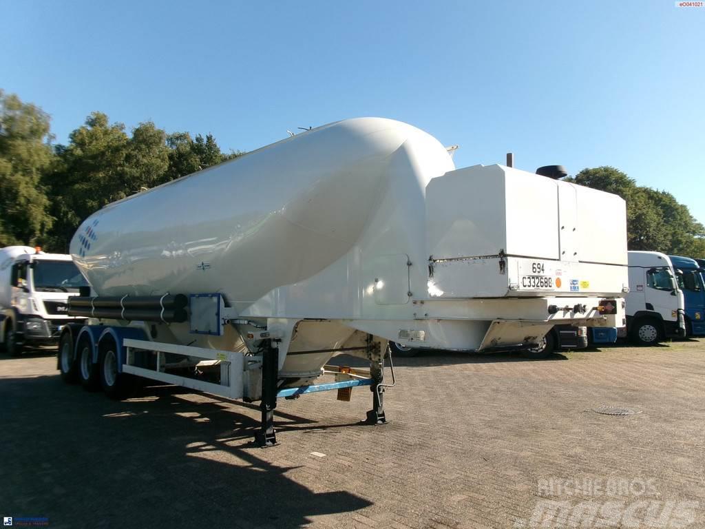 Spitzer Powder tank alu 43 m3 / 1 comp + compressor Semirremolques cisterna