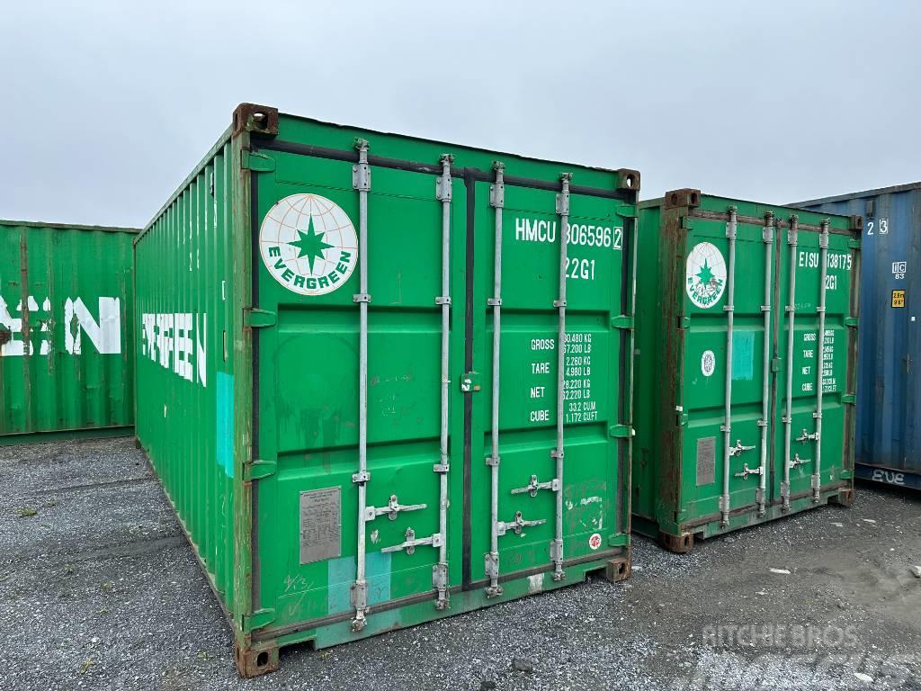  Sjöfartscontainer Container 20fot 20fots nya blå m Contenedores de transporte