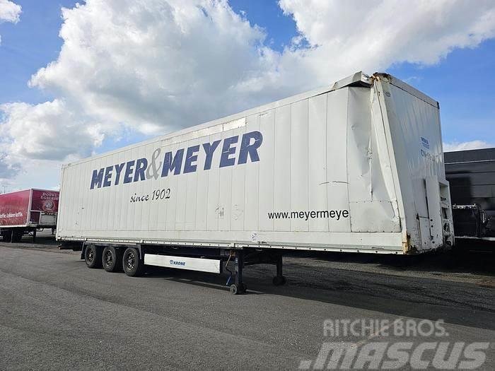 Krone sd | 3 axle mega closed box trailer| damage in fro Otros semirremolques