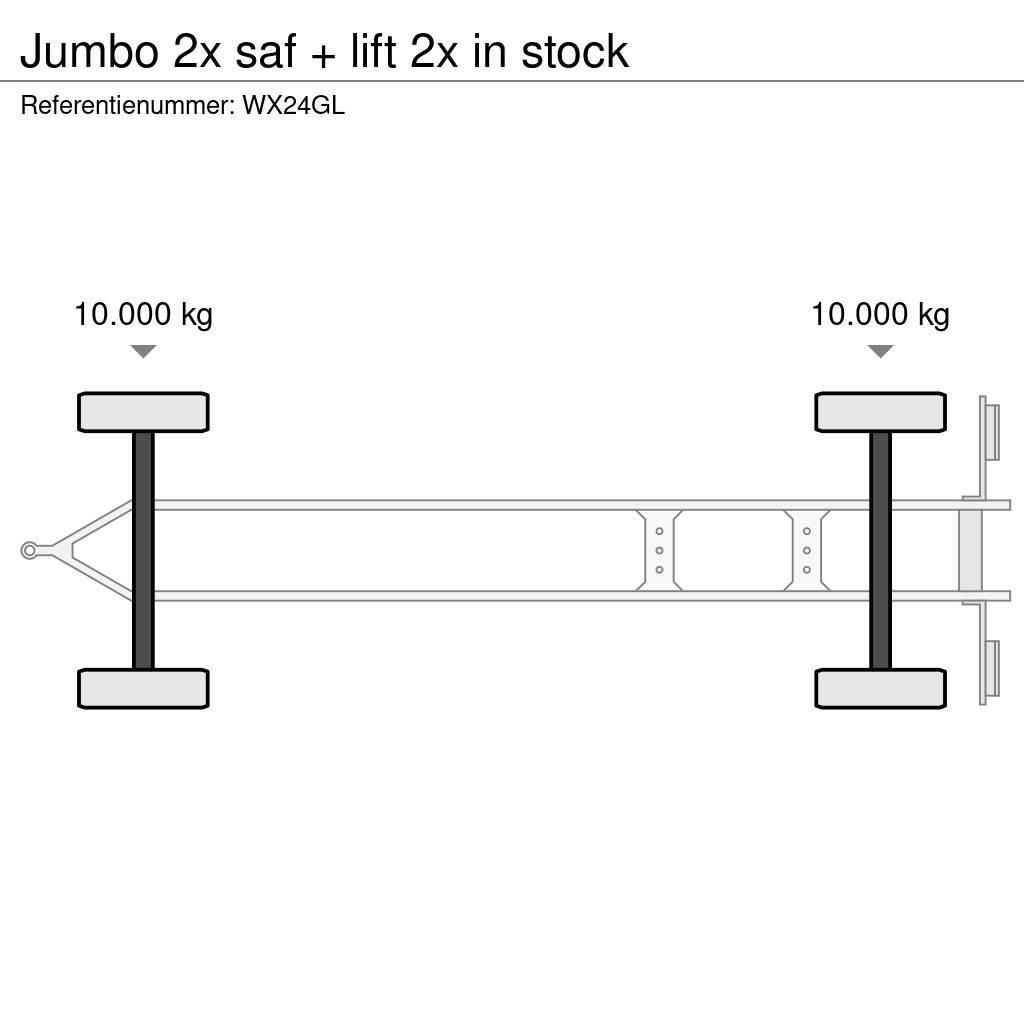 Jumbo 2x saf + lift 2x in stock Carrocería de caja