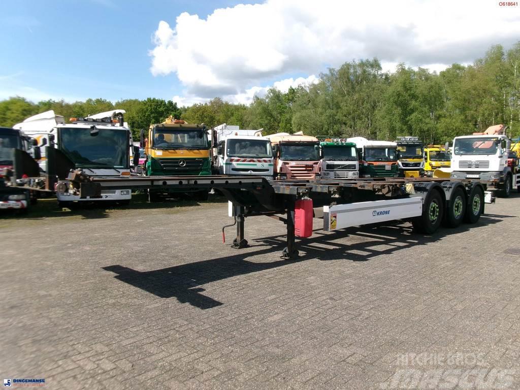 Krone 3-axle container trailer 20-30-40-45 ft DA08LNA Semirremolques portacontenedores