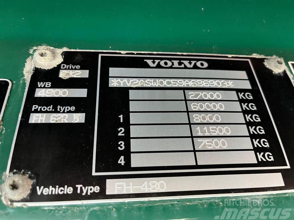 Volvo FH 480 6x2*4 HMF 2420 K5 / PLATFORM L=7116 mm / HY Camiones grúa