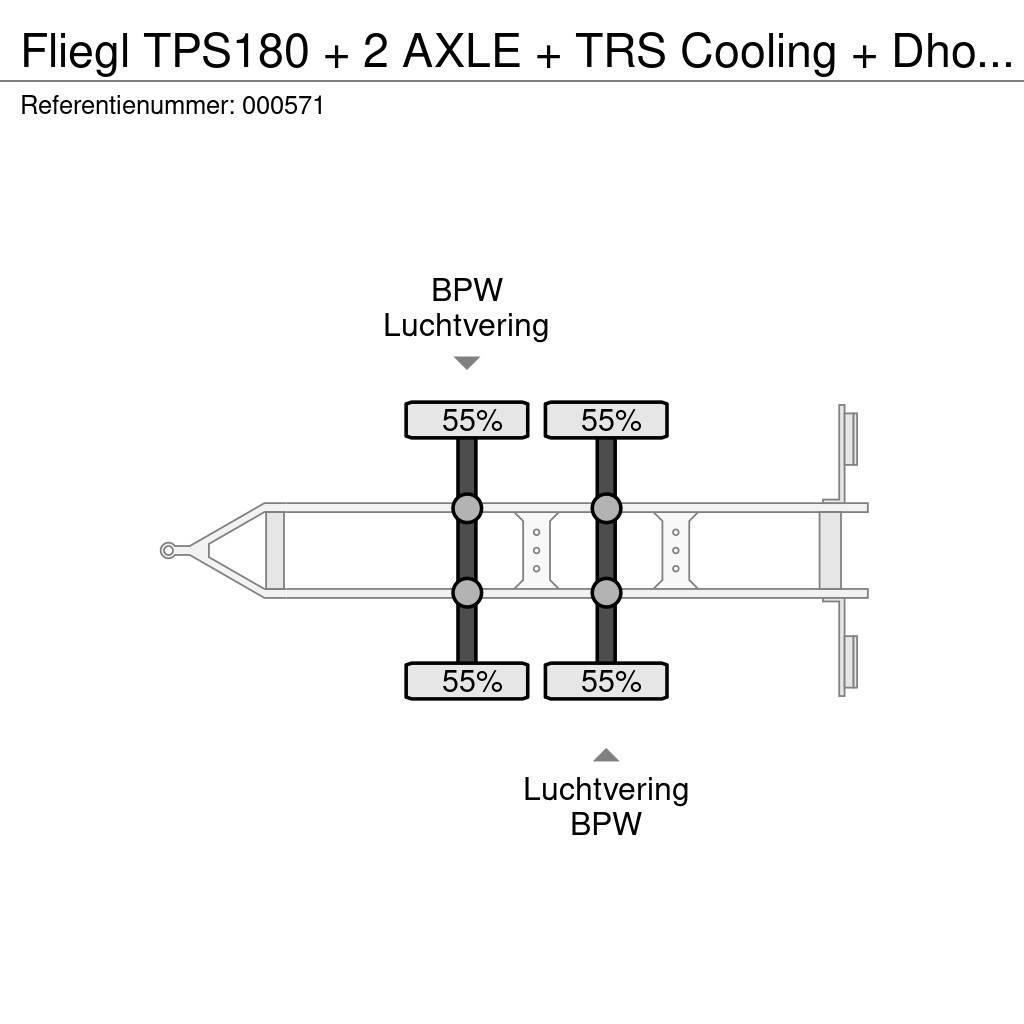 Fliegl TPS180 + 2 AXLE + TRS Cooling + Dhollandia Lift Remolques isotermos/frigoríficos