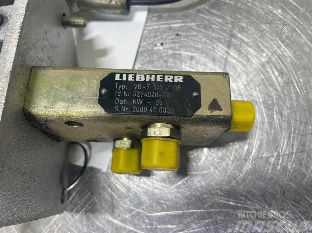 Liebherr A316-9274020/9198863-Servo valve/Pedal Hidráulicos
