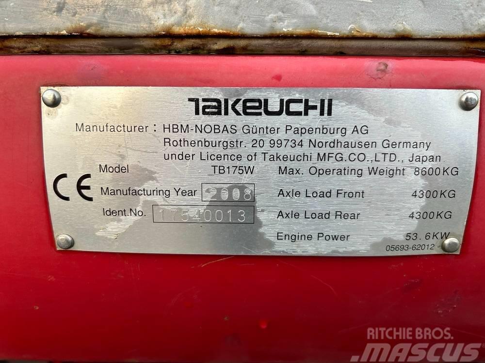 Takeuchi TB175W Excavadoras 7t - 12t