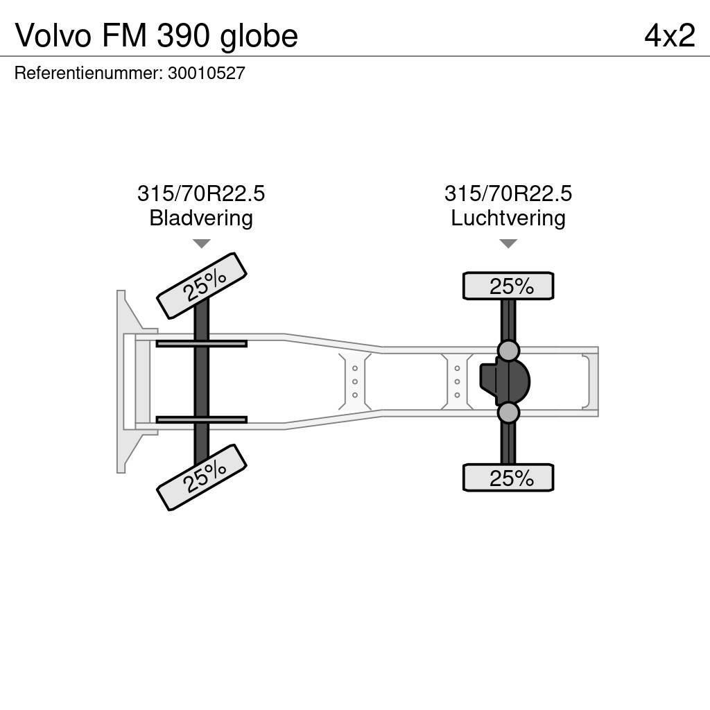 Volvo FM 390 globe Cabezas tractoras