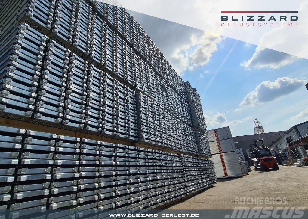  163 m² neues Fassadengerüst mit Stahlböden Blizzar Andamios