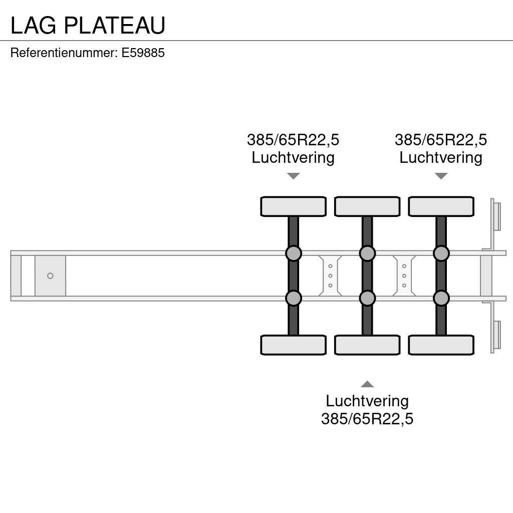 LAG PLATEAU Semirremolques de plataformas planas/laterales abatibles