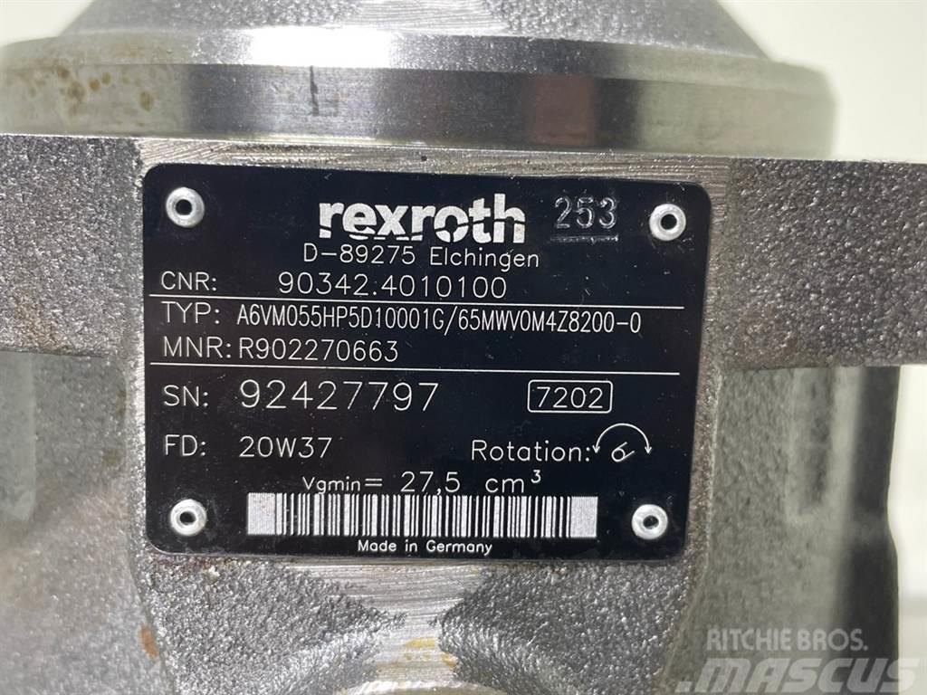 Rexroth A6VM055HP5D10001G-R902270663-Drive motor/Fahrmotor Hidráulicos