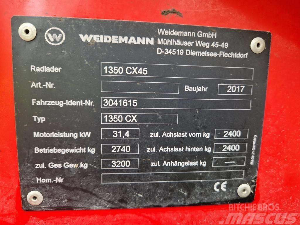 Weidemann 1350 CX45 Hoflader Radlader Hofschlepper Palas cargadoras frontales