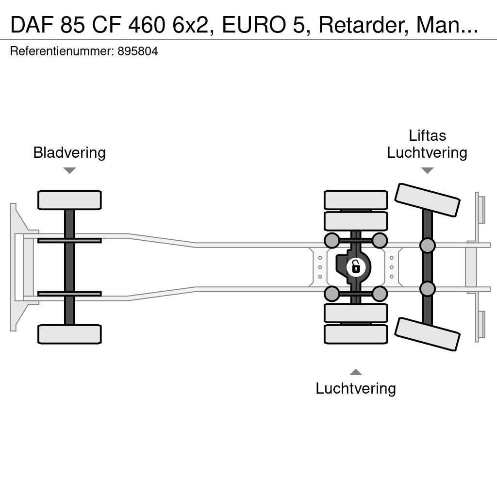 DAF 85 CF 460 6x2, EURO 5, Retarder, Manual, Fassi, Re Camiones plataforma