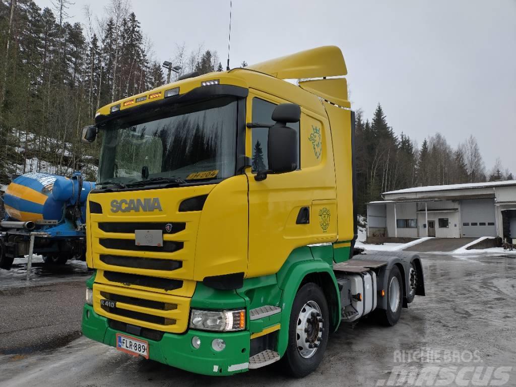 Scania R410 6x2 hydrauliikka, ADR,Euro6 Cabezas tractoras