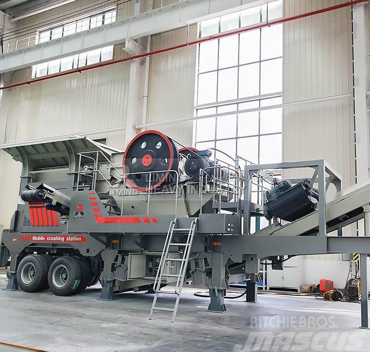 Liming 100-200tph mobile jaw crusher with screen & hopper Trituradoras móviles