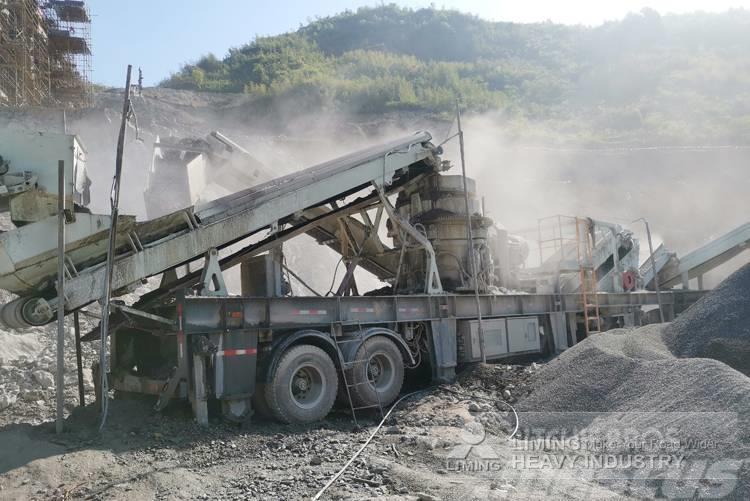Liming 100-200tph mobile jaw crusher with screen & hopper Trituradoras móviles